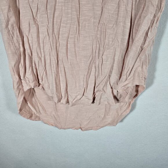24/7 Maurices Shirt Women's Small Pink Short Sleeve Twist Front - Picture 2 of 11